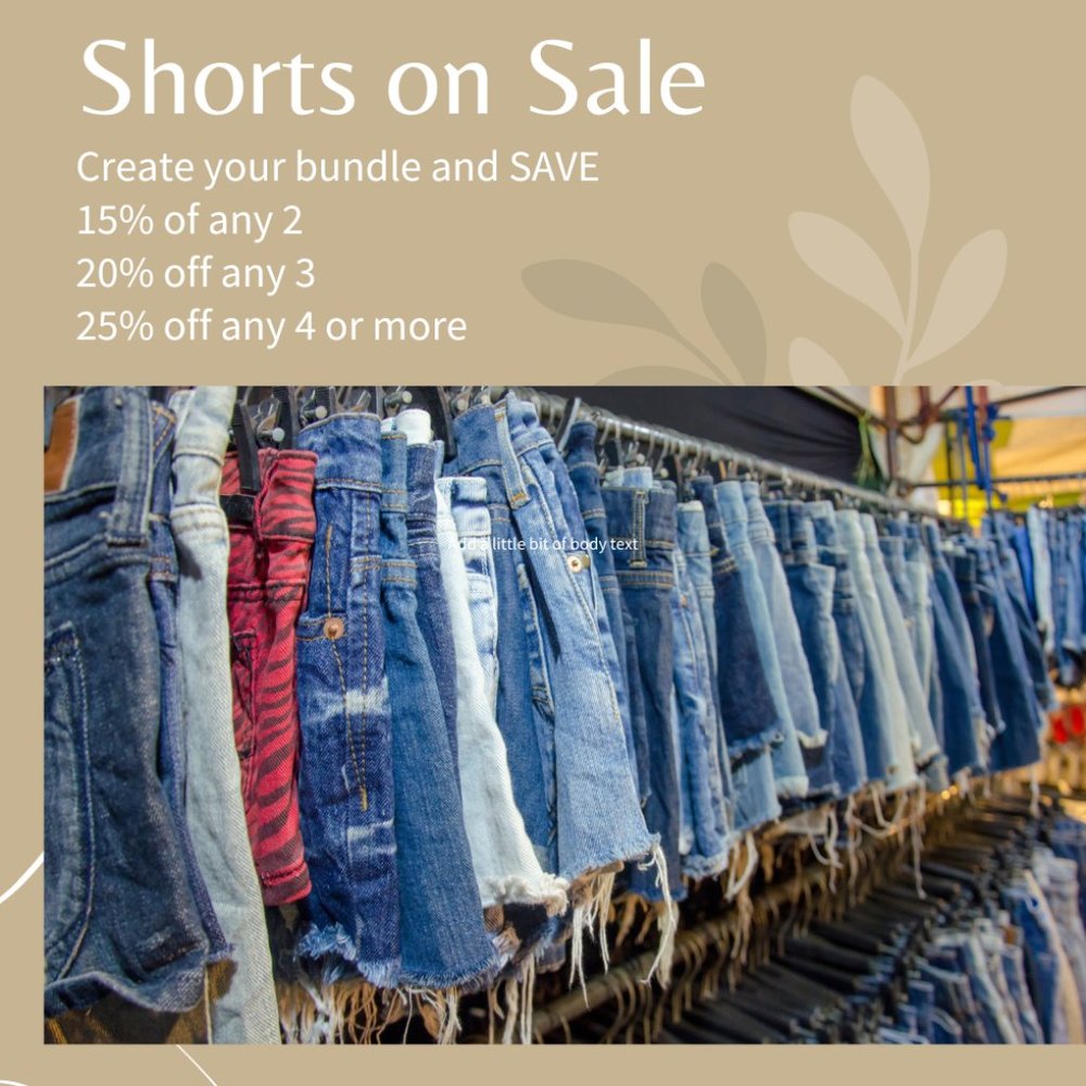 Shorts on Sale (Photo for Illustration ONLY)